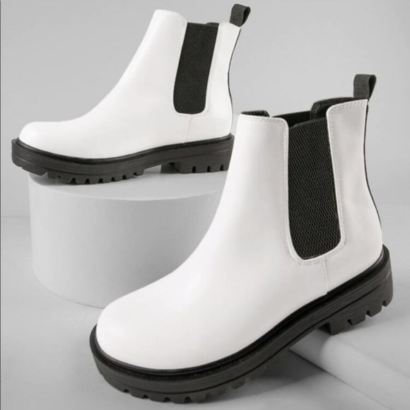 White Chelsea Boots - Picture 2 of 5